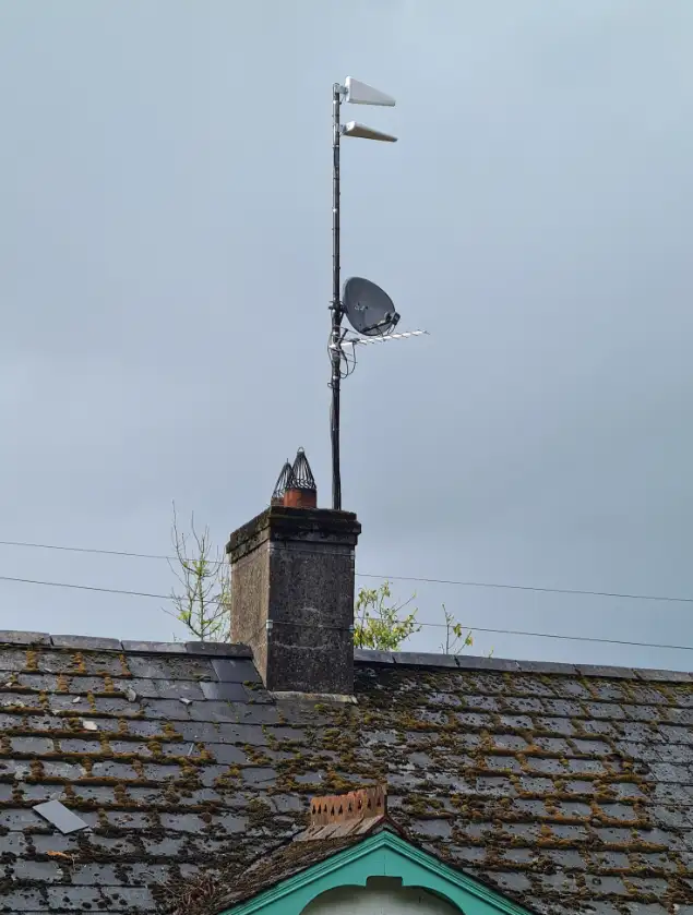 Saorview aerial on a chimney