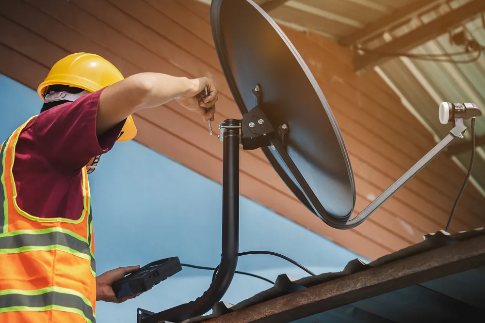 Sky Satellite being repaired in Meath